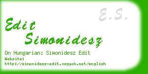 edit simonidesz business card